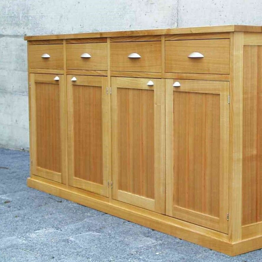 Kommode mit Schubladen und Tablarschrank Kirschbaum
